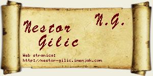 Nestor Gilić vizit kartica